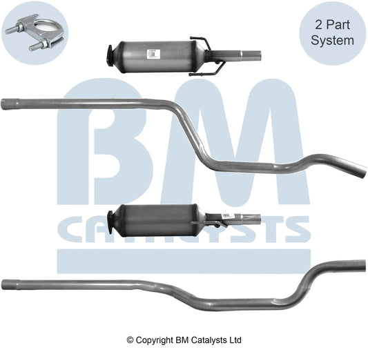 DPF FÜR OPEL MERIVA A 1.3L DIESEL | EURO 4 | OEM: 55557816 BM CATALYSTS