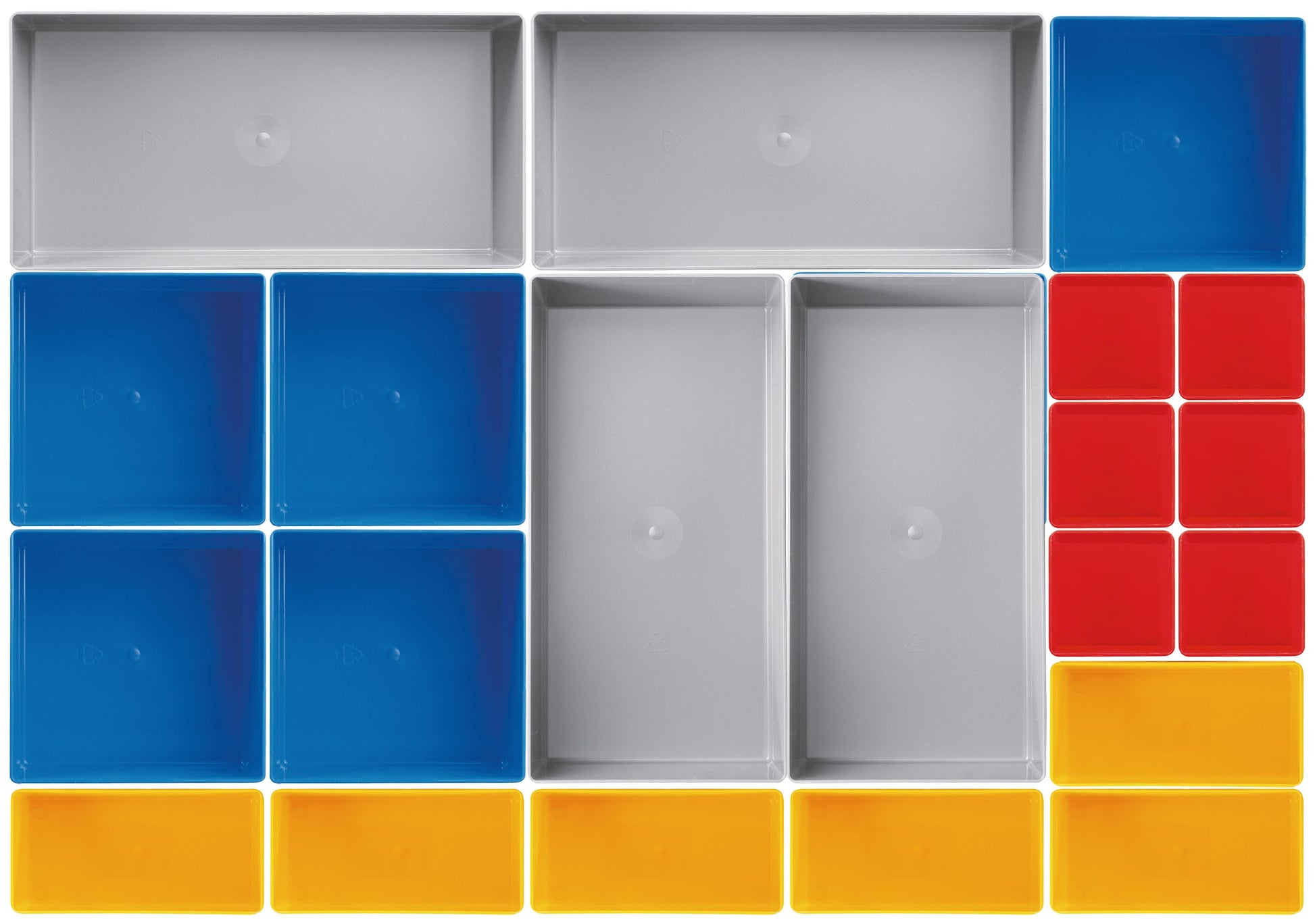 EINSATZBOXEN-SET, 21-TEILIG, 45 MM HOCH KRAFTWERK