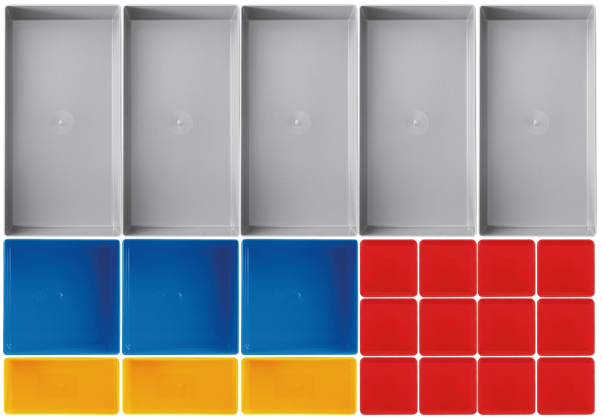 EINSATZBOXEN-SET, 23-TEILIG, 45 MM HOCH KRAFTWERK