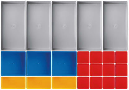 EINSATZBOXEN-SET, 23-TEILIG, 45 MM HOCH KRAFTWERK