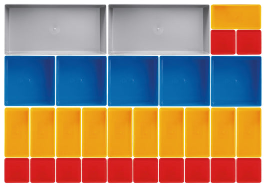 EINSATZBOXEN-SET, 30-TEILIG, 45 MM HOCH KRAFTWERK