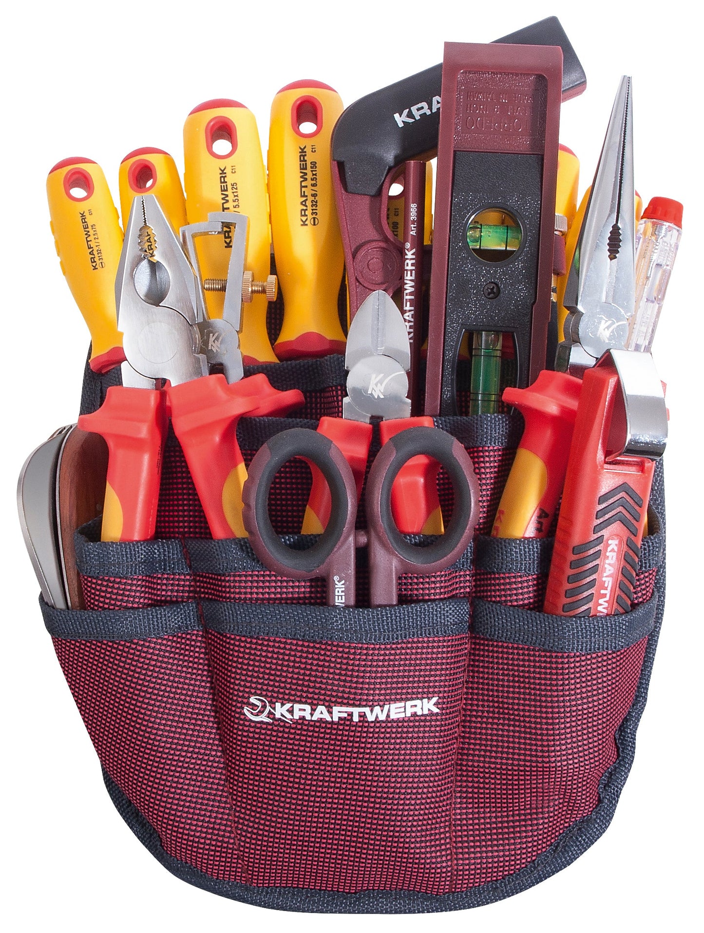 ELEKTRIKER-WERKZEUGSATZ IN GÜRTELTASCHE KRAFTWERK