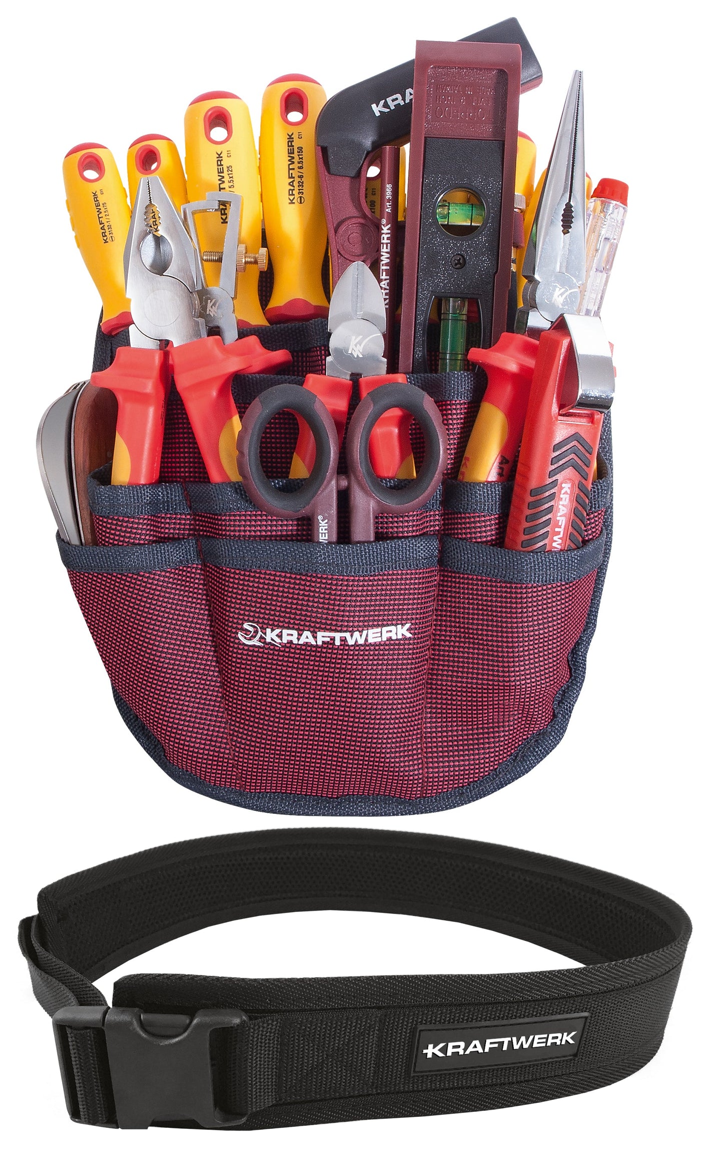 ELEKTRIKER-WERKZEUGSATZ MIT GÜRTEL, 85 - 125 CM KRAFTWERK