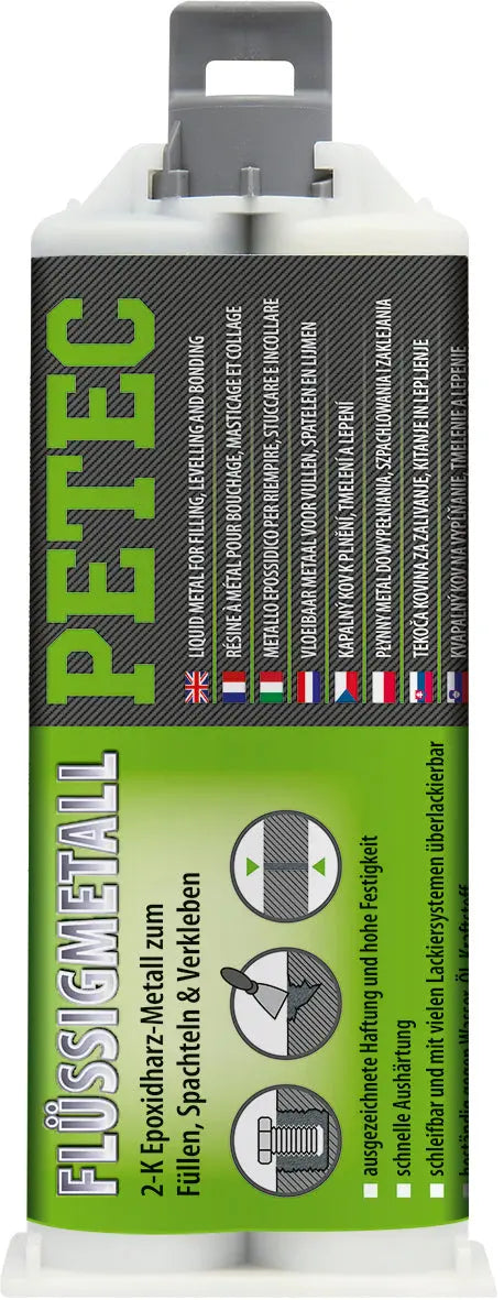 Füllen, Spachteln, Verkleben - Flüssigmetall - 50 ml PETEC