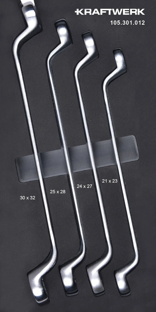GEKRÖPFTER RINGSCHLÜSSELSATZ 4-TLG. 20X40 EINLAGE KRAFTWERK BASIC LINE