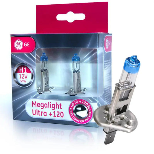H1 12V 55W P14,5s MegaLight Ultra +120% 2 St. GE General Electric