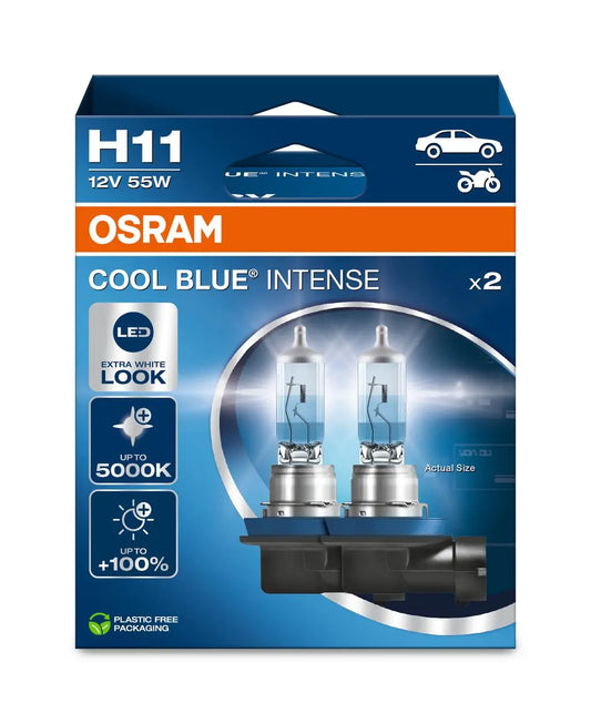 H11 12V 55W PGJ19-2 Cool Blue INTENSE NextGen. 5000K +100% Duo 2st. OSRAM OSRAM