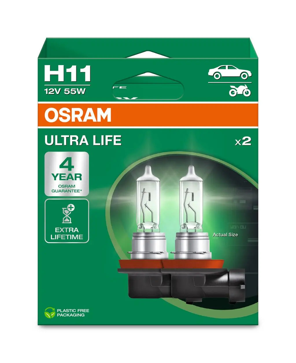 H11 12V 55W PGJ19-2 ULTRA LIFE 4 Jahre Garantie 2St. OSRAM OSRAM