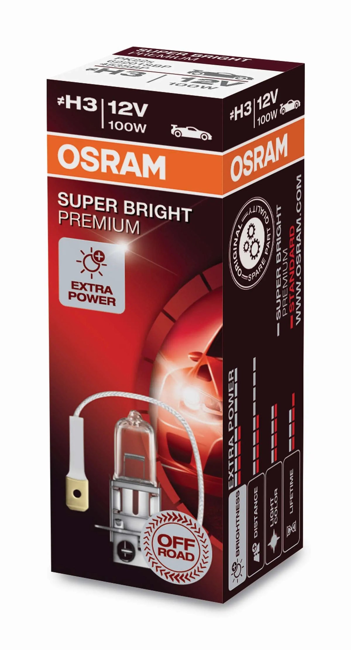 H3 12V 100W - SUPER BRIGHT PREMIUM OFF ROAD OSRAM