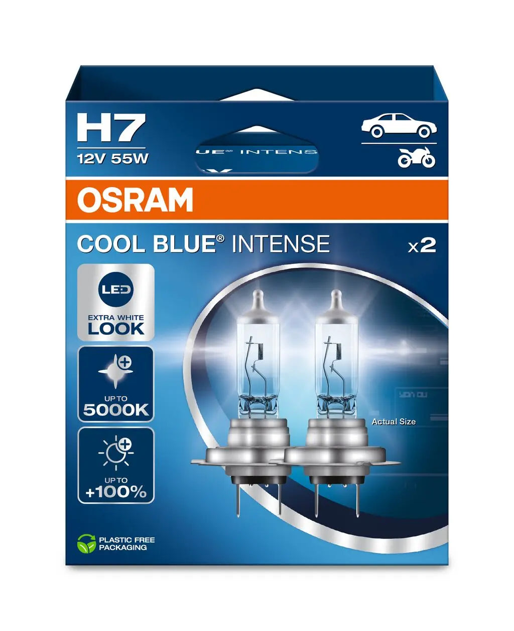 H7 12V 55W PX26d Cool Blue INTENSE NextGen. 5000K +100% Duo 2st. OSRAM OSRAM