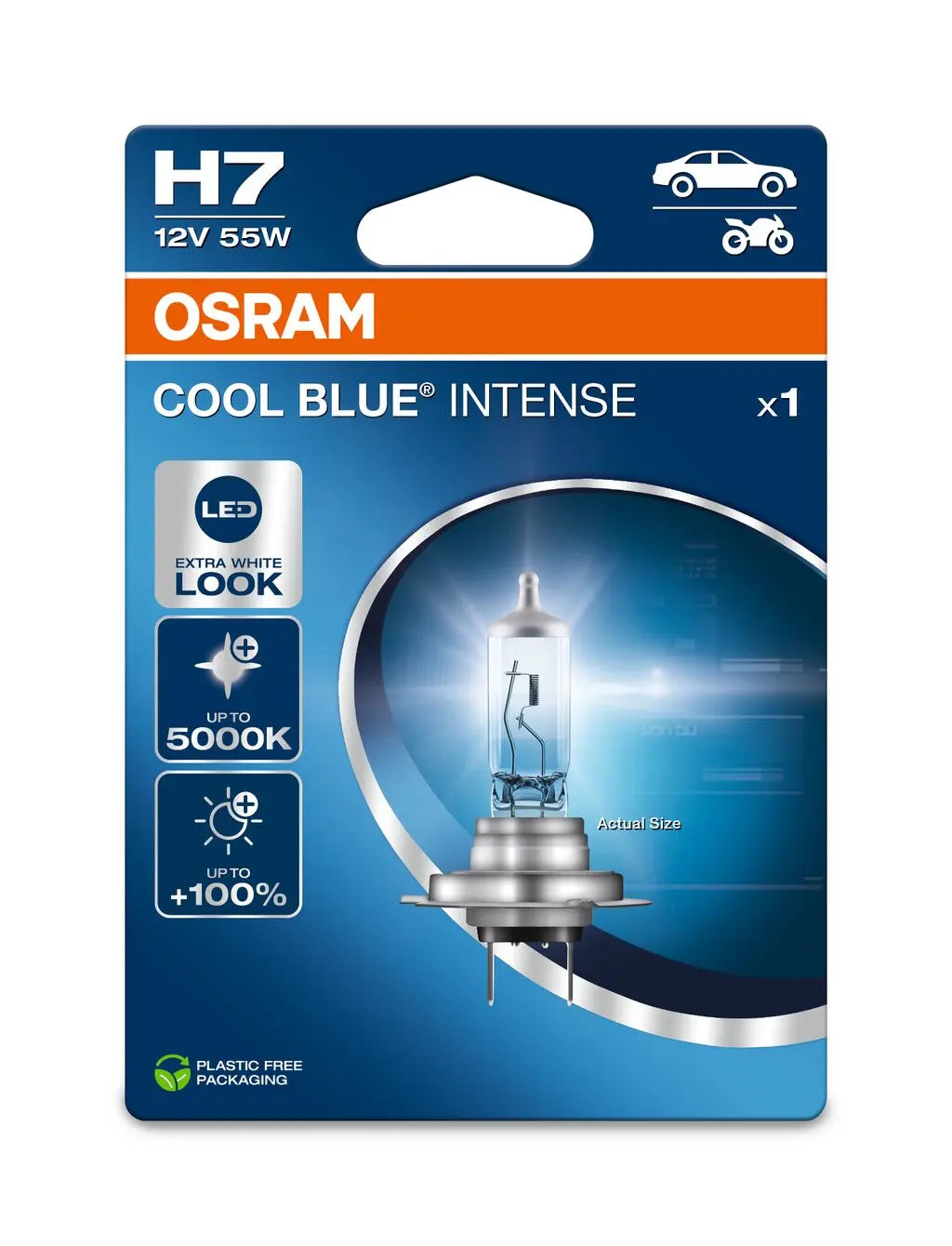 H7 12V 55W PX26d Cool Blue INTENSE NextGen. 5000K +100%  OSRAM OSRAM