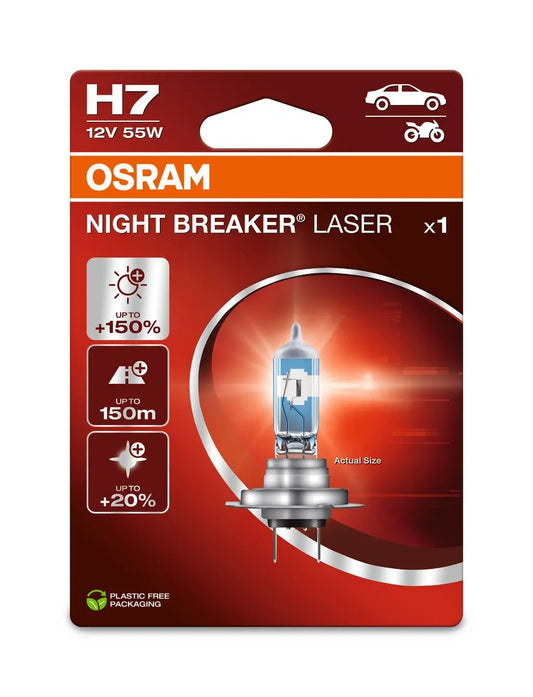 H7 12V 55W PX26d NIGHT BREAKER® LASER +150% mehr Helligkeit  Blister OSRAM OSRAM