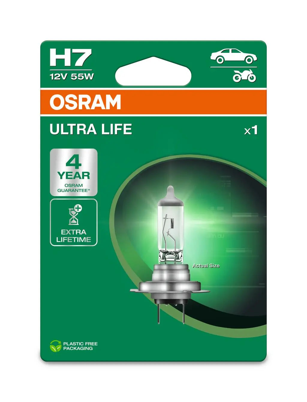 H7 12V 55W PX26d ULTRA LIFE 4 Jahre Garantie  Blister OSRAM OSRAM