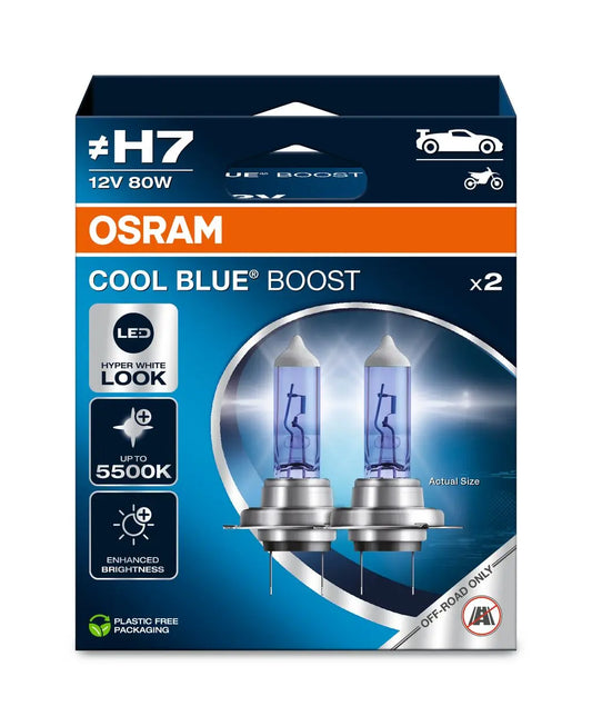 H7 12V 80W PX26d COOL BLUE BOOST 5500K 2St. - OSRAM () OSRAM