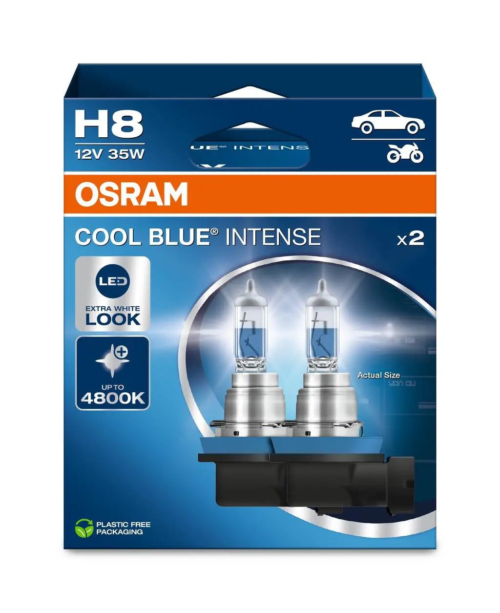 H8 12V 35W PGJ19-1 Cool Blue INTENSE NextGen. 4800K +100% 2St. OSRAM OSRAM