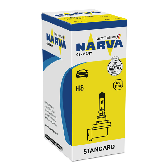 H8 12V 35W PGJ19-1 HALOGENE NARVA NARVA