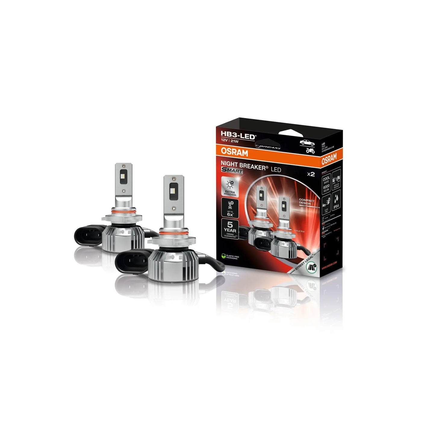 HB3 NIGHT BREAKER LED SMART +330% StVZO-Konforme LED 2 St. OSRAM OSRAM