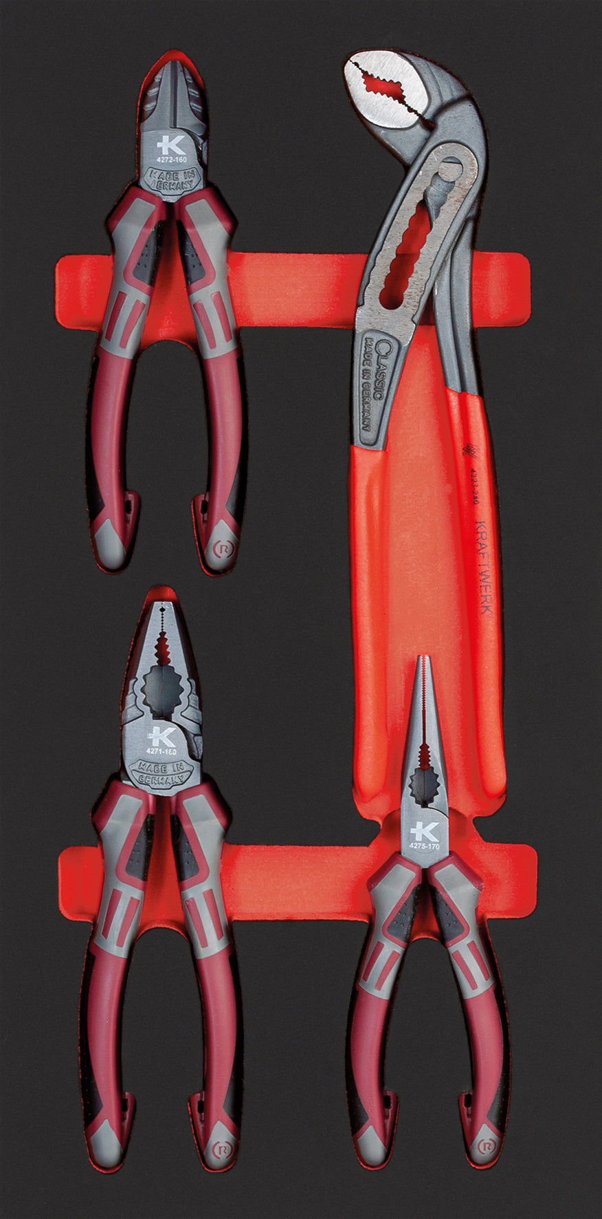 HIGHTECH-ZANGEN-SATZ 4-TLG. 20X40 EINLAGE KRAFTWERK PRO LINE