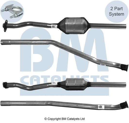 HOMOLOGIERT BENZIN KAT FÜR CITROEN AXT 1L BENZIN | EURO 2 | OEM: 1698038 BM CATALYSTS