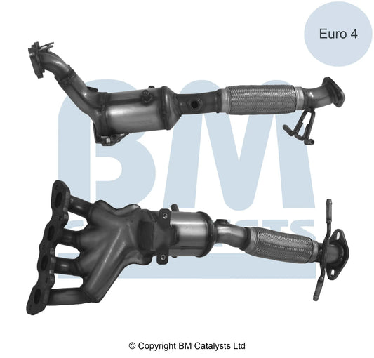 HOMOLOGIERT BENZIN KAT FÜR FORD C-MAX 1.6L BENZIN | EURO 4 | OEM: 1253304 BM CATALYSTS