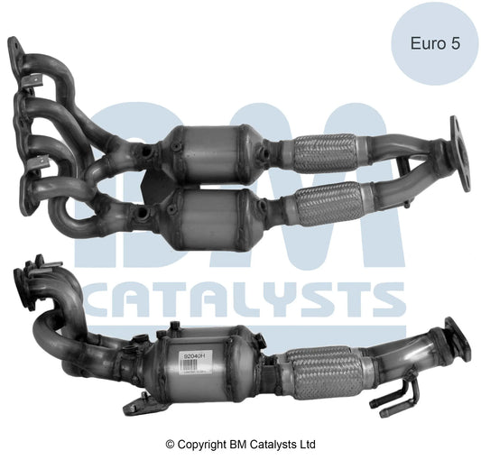 HOMOLOGIERT BENZIN KAT FÜR FORD C-MAX 1.6L BENZIN | EURO 5 ODER 6 | OEM: 1773687 BM CATALYSTS