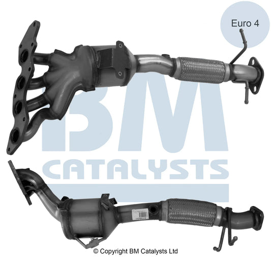 HOMOLOGIERT BENZIN KAT FÜR FORD C-MAX 1.8L BENZIN | EURO 4 | OEM: 1253454 BM CATALYSTS