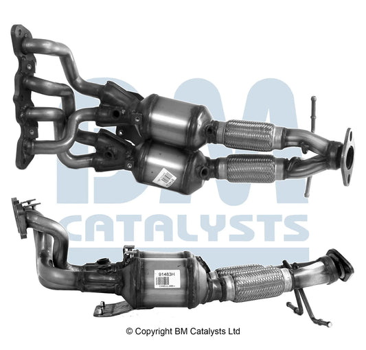 HOMOLOGIERT BENZIN KAT FÜR FORD FOKUS 1.6L BENZIN | EURO 4 | OEM: 1319161 BM CATALYSTS