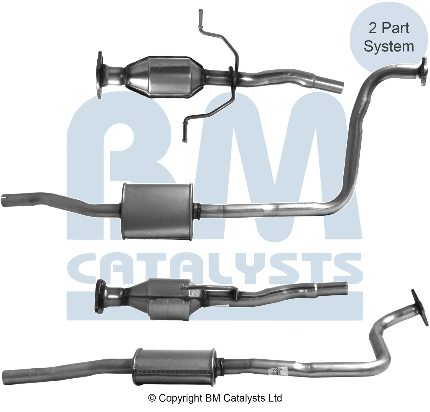 HOMOLOGIERT BENZIN KAT FÜR MAZDA DEMIO 1.3L BENZIN | EURO 2 | OEM: B33L2055XB BM CATALYSTS