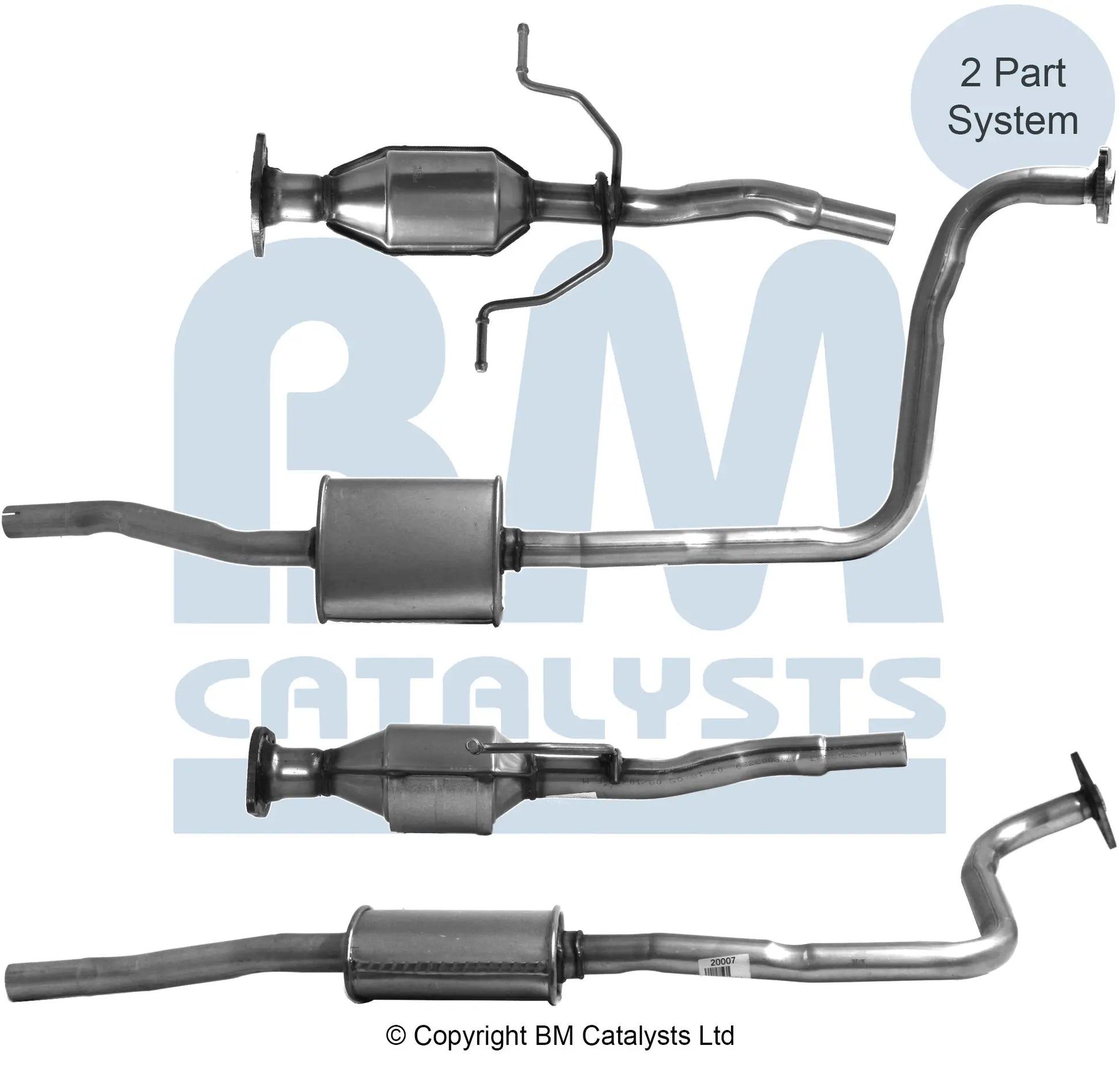 HOMOLOGIERT BENZIN KAT FÜR MAZDA DEMIO 1.3L BENZIN | EURO 2 | OEM: B33L2055XB BM CATALYSTS