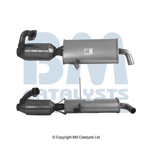 HOMOLOGIERT BENZIN KAT FÜR SCHLAU CITY COUPE 0.6L BENZIN | EURO 2 ODER 3 | OEM: 0001735V01000 BM CATALYSTS