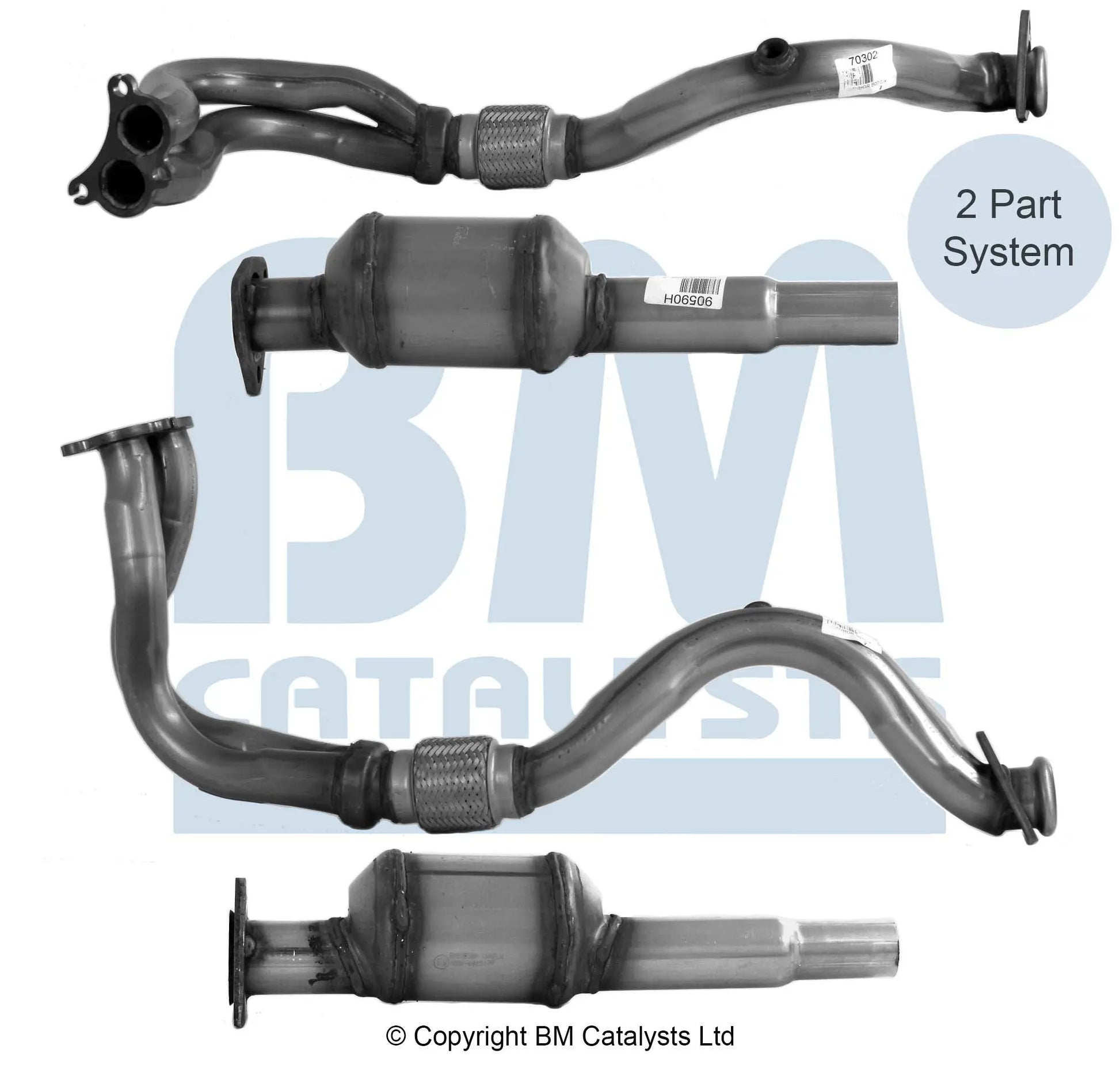 HOMOLOGIERT BENZIN KAT FÜR SITZ CÓRDOBA 1.6L BENZIN | EURO 2 | OEM: 6K0253087Q BM CATALYSTS
