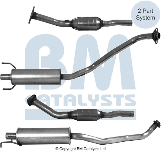 HOMOLOGIERT BENZIN KAT FÜR TOYOTA BLUMENKRONE 1.4L BENZIN | EURO 4 | OEM: 174100D320 BM CATALYSTS