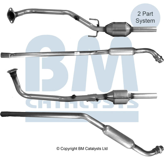 HOMOLOGIERT BENZIN KAT FÜR TOYOTA PASEO 1.5L BENZIN | EURO 2 | OEM: 1741011850 BM CATALYSTS