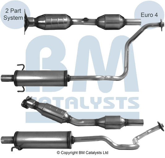 HOMOLOGIERT BENZIN KAT FÜR TOYOTA PRIUS 1.5L BENZIN | EURO 4 | OEM: 1741021490 BM CATALYSTS