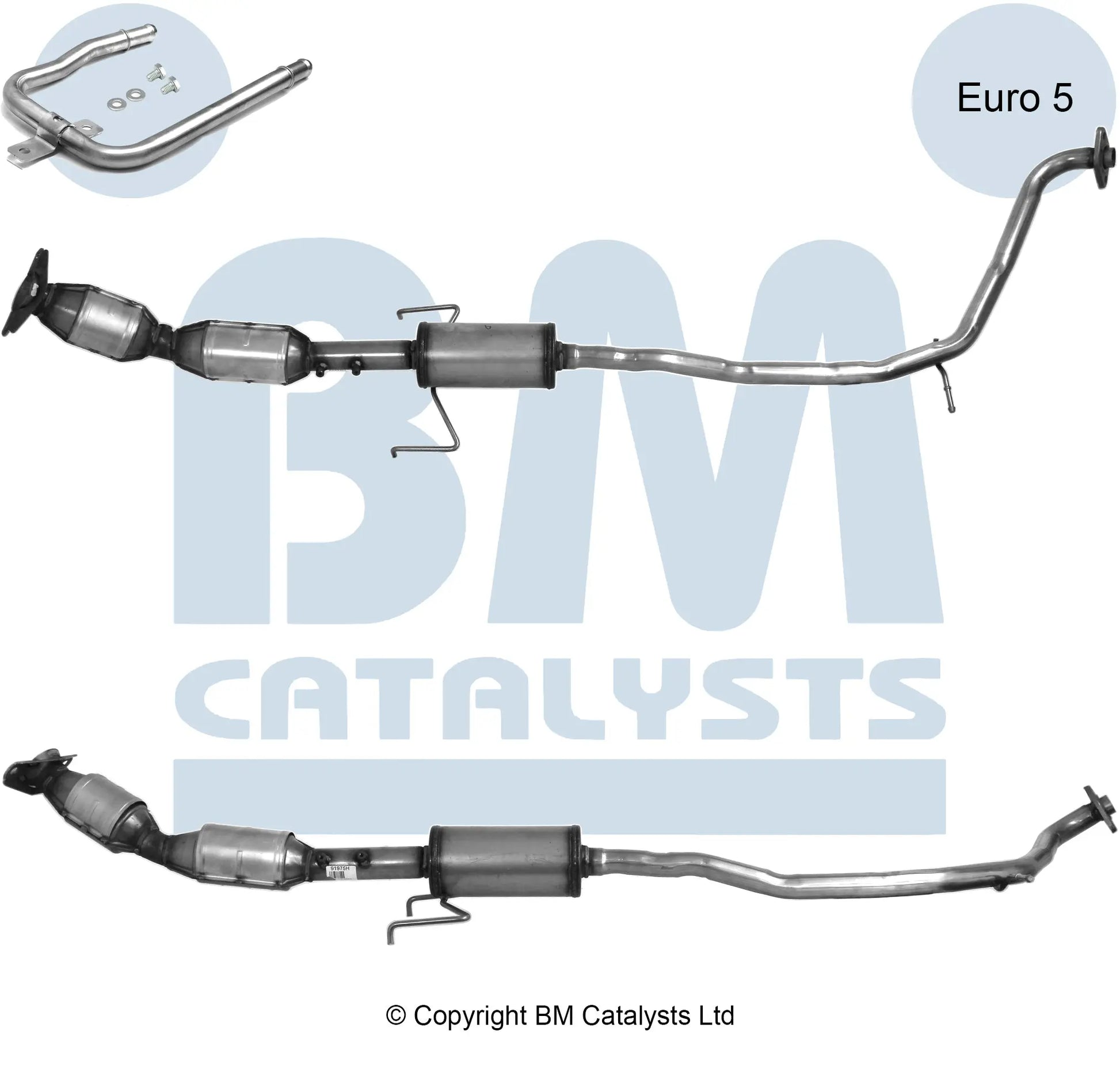 HOMOLOGIERT BENZIN KAT FÜR TOYOTA PRIUS 1.8L BENZIN | EURO 5 | OEM: 1741037300 BM CATALYSTS