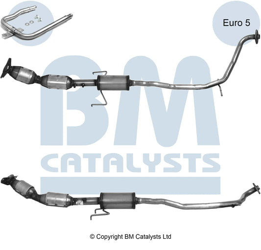 HOMOLOGIERT BENZIN KAT FÜR TOYOTA PRIUS 1.8L BENZIN | EURO 5 | OEM: 1741037300 BM CATALYSTS