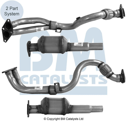 HOMOLOGIERT BENZIN KAT FÜR VOLKSWAGEN GOLF 1.6L BENZIN | EURO 2 | OEM: BM CATALYSTS