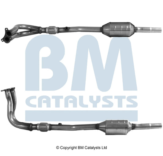 HOMOLOGIERT BENZIN KAT FÜR VOLKSWAGEN POLO 1.6L BENZIN | EURO 2 | OEM: 6N0253058V BM CATALYSTS