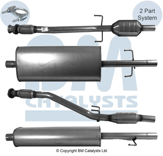 HOMOLOGIERT DIESEL KAT FÜR MERCEDES SPRINTER 2.9L DIESEL | EURO 2 | OEM: 9014901219 BM CATALYSTS