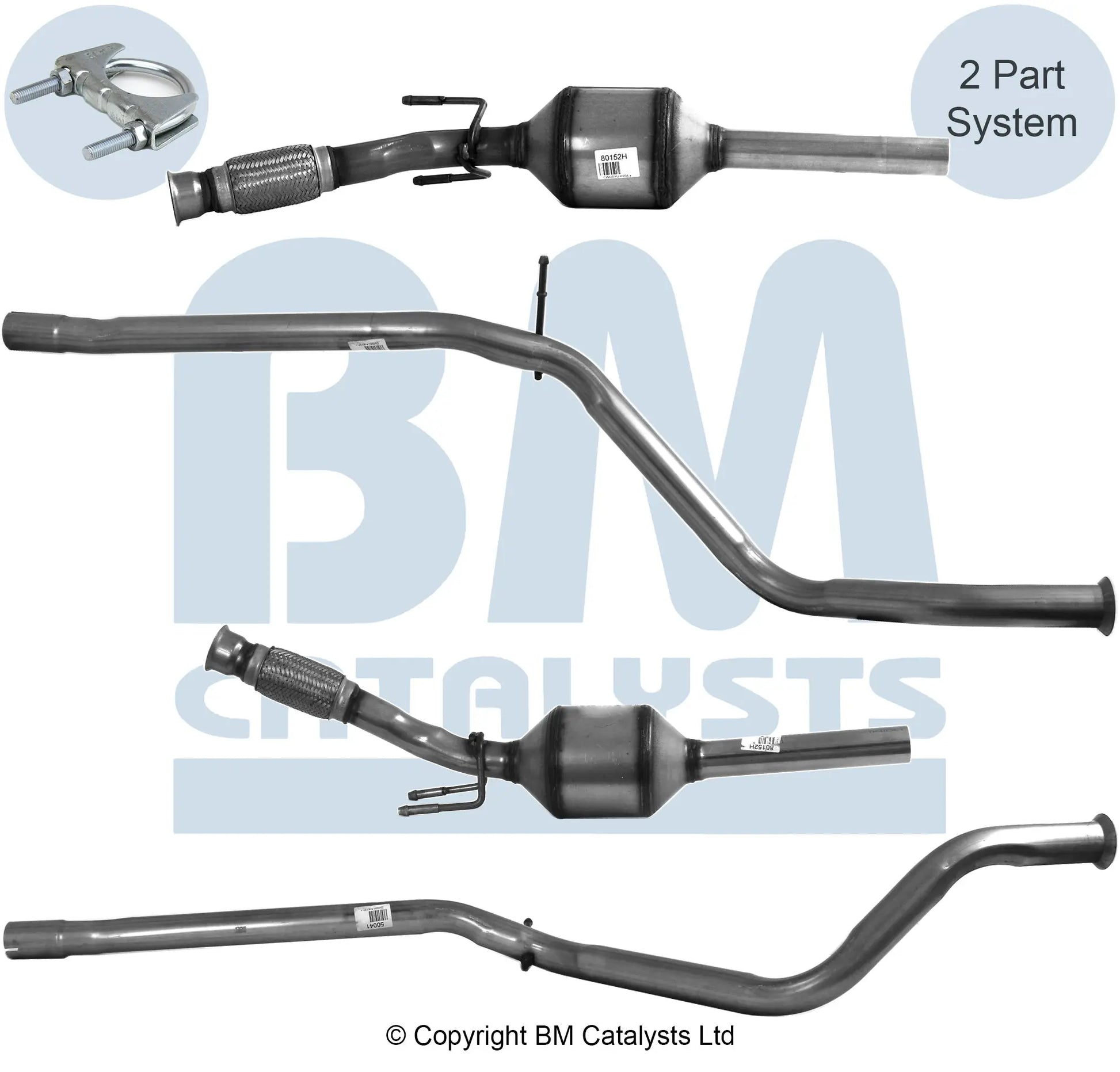 HOMOLOGIERT DIESEL KAT FÜR PEUGEOT 307 2L DIESEL | EURO 3 | OEM: 1705LA BM CATALYSTS