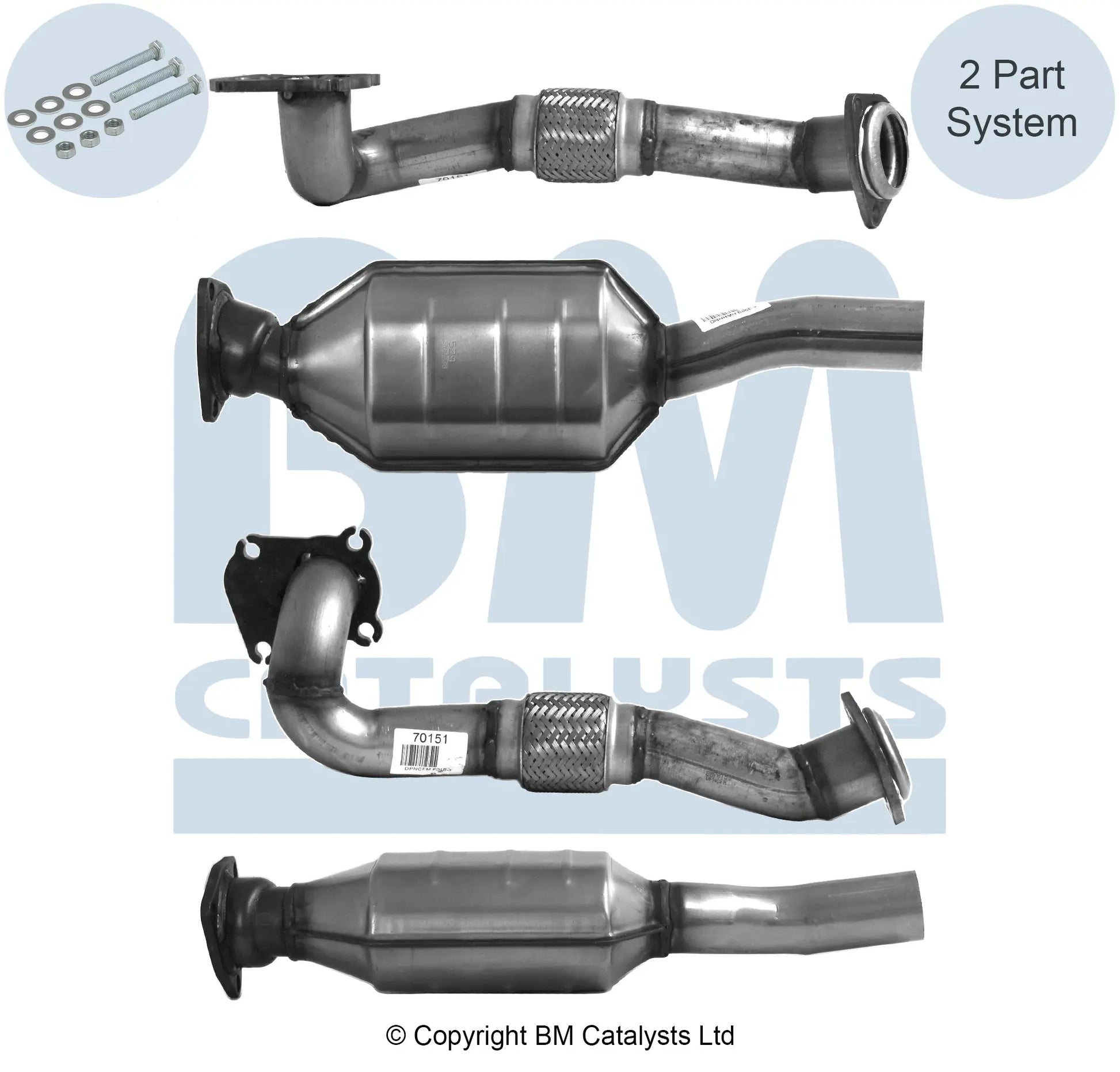 HOMOLOGIERT DIESEL KAT FÜR SITZ CÓRDOBA 1.9L DIESEL | EURO 2 | OEM: 6K0253208FM BM CATALYSTS
