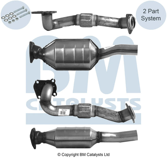 HOMOLOGIERT DIESEL KAT FÜR SITZ CÓRDOBA 1.9L DIESEL | EURO 2 | OEM: 6K0253208FM BM CATALYSTS
