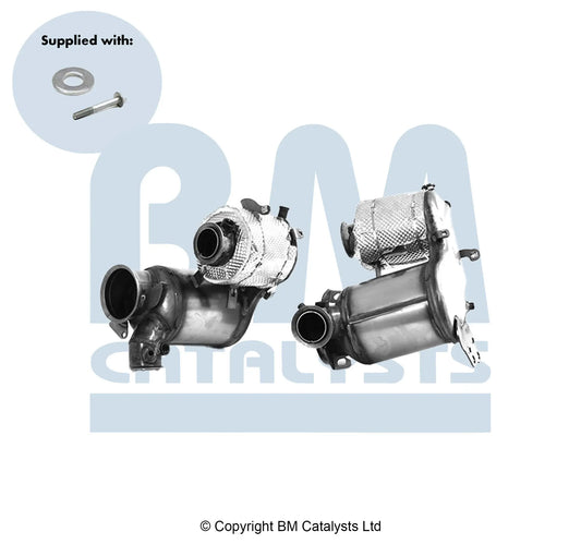 HOMOLOGIERT DIESEL KAT & DPF FÜR AUDI A3 1.6L DIESEL | EURO 6 | OEM: 04L131670BX BM CATALYSTS