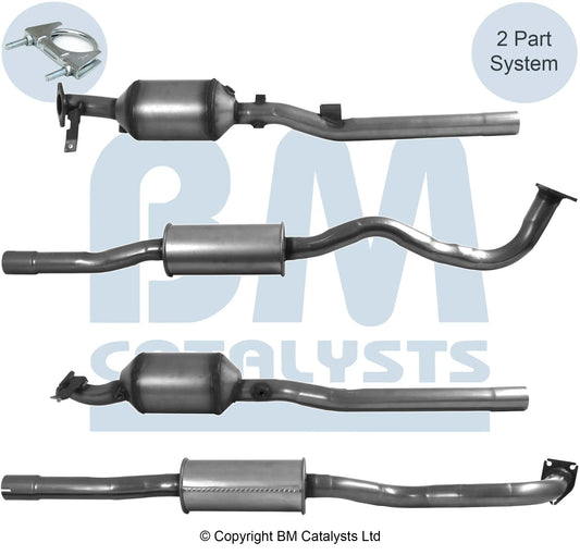 HOMOLOGIERT DIESEL KAT & SIC DPF FÜR MITSUBISHI OUTLANDER 2.2L DIESEL | EURO 5 | OEM: 1570B023 BM CATALYSTS