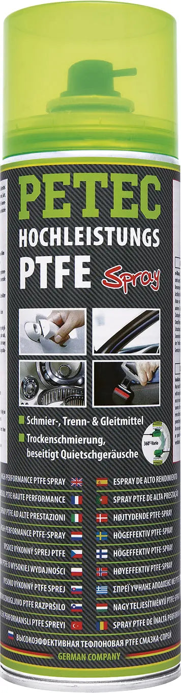 Hochleistungs PTFE- Spray - 500 ml PETEC
