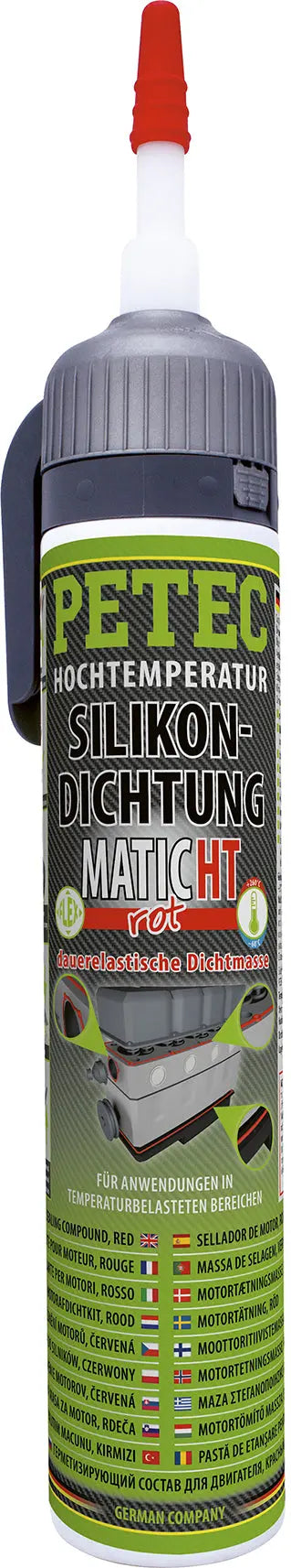 Hochtemperatur-Silikondichtung, MATIC rot - 200 ml PETEC