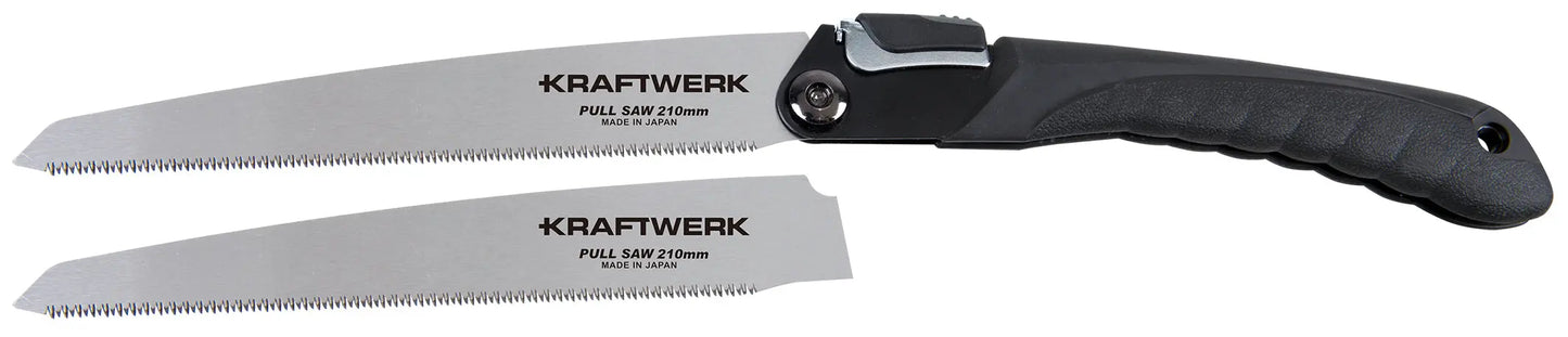 JAPANISCHE ZUGSÄGE FALTBAR & 1 ERSATZBLATT 210MM KRAFTWERK