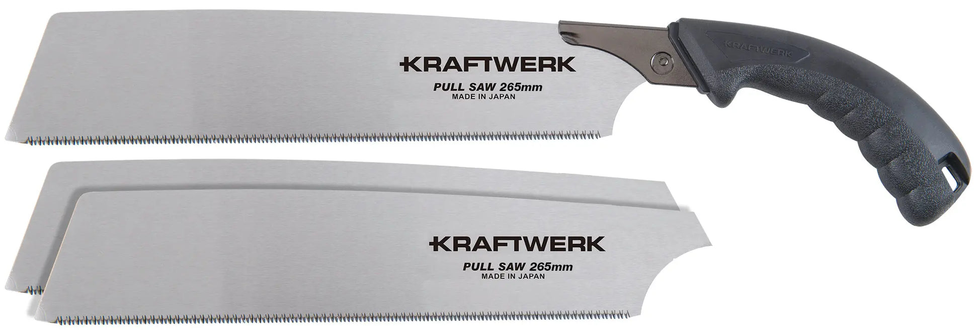 JAPANISCHE ZUGSÄGE & 2 ERSATZBLÄTTER 265MM KRAFTWERK