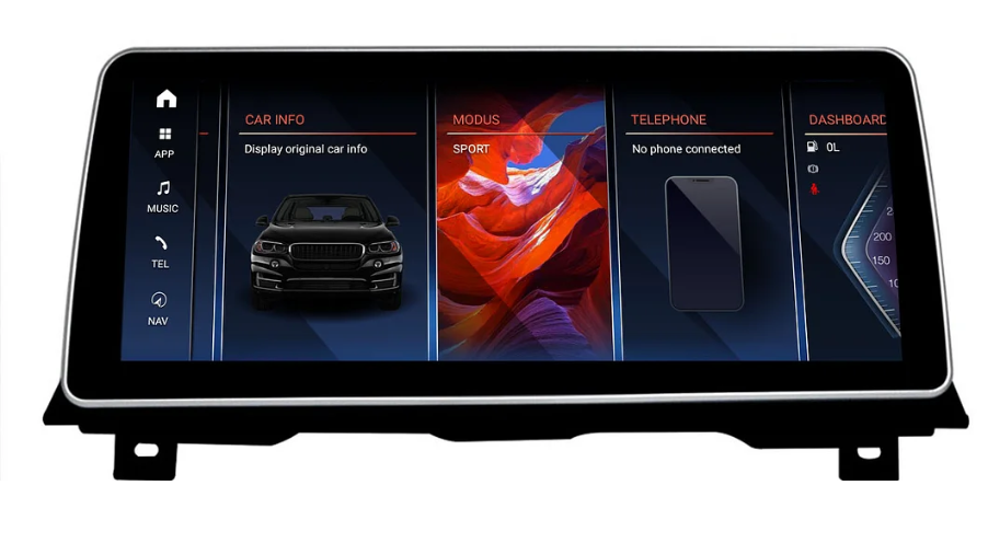 JFSound Android-Autoradio mit Navigation für BMW 5er F10/F11 2013-2017, 12,25-Zoll-Display, NBT – Produktansicht 2
