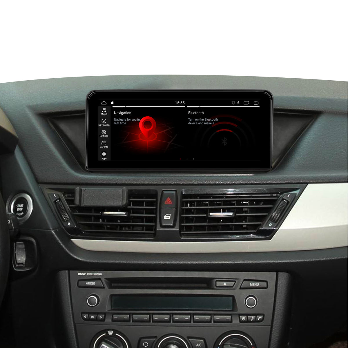 JFSound Android-Autoradio mit Navigation für BMW X1 E84 2009-2015, 12,25-Zoll-Display, CIC – Produktansicht 2